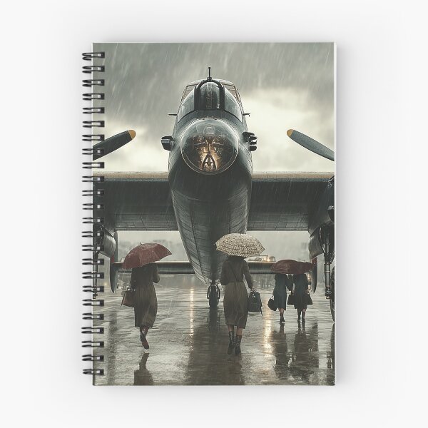 Item preview, WWII Lancaster At the Airfield with Aircrew Approaching designed and sold by Skyframe Aviation.