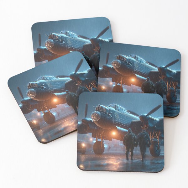 Item preview, RAF Lancaster On the Tarmac as the Team Prepares designed and sold by Skyframe Aviation.