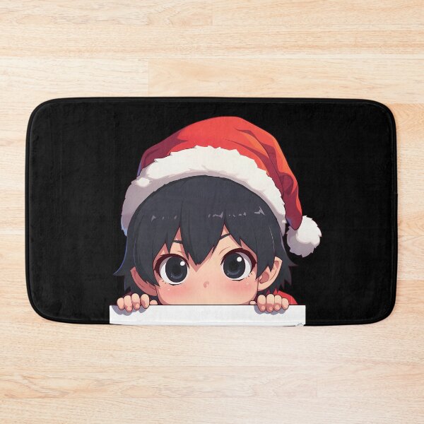 Item preview, Suruga Kanbaru Bakemonogatari Anime Chibi Kawaii Christmas Peeker Cute Holiday Character designed and sold by thedarvills.