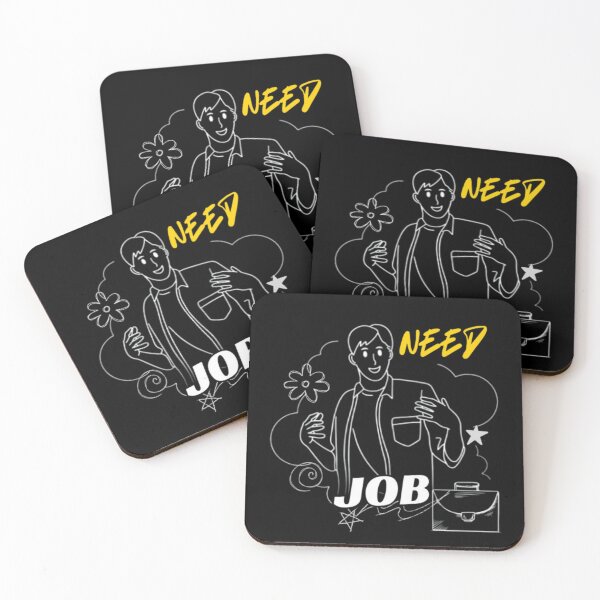 Item preview, Funny Need Job Doodle Illustration designed and sold by Templateloom.