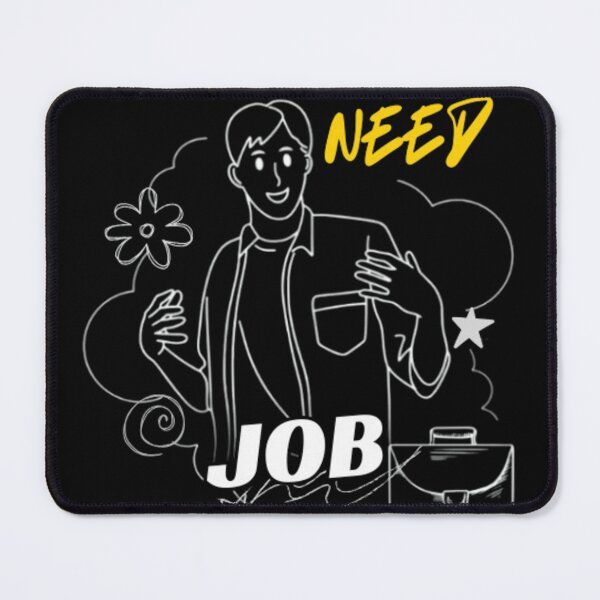 Item preview, Funny Need Job Doodle Illustration designed and sold by Templateloom.