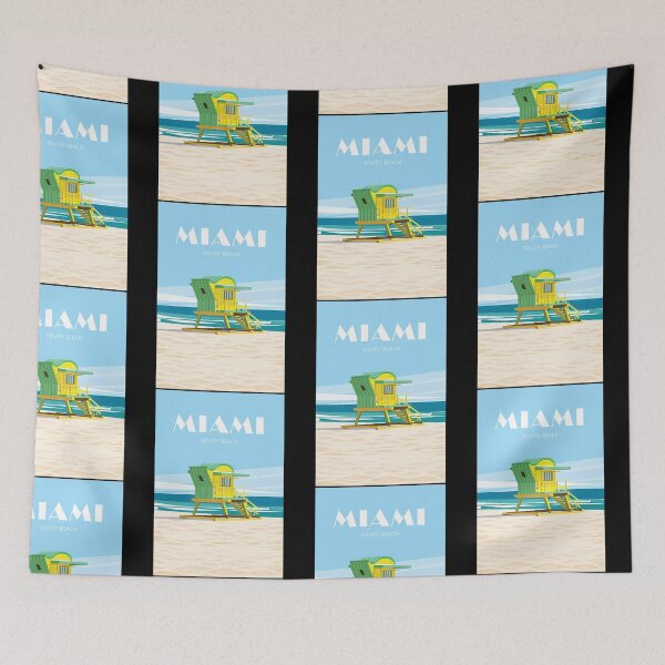 Item preview, Vintage Retro  Miami Travel Poster South Beach designed and sold by rand-ylim.