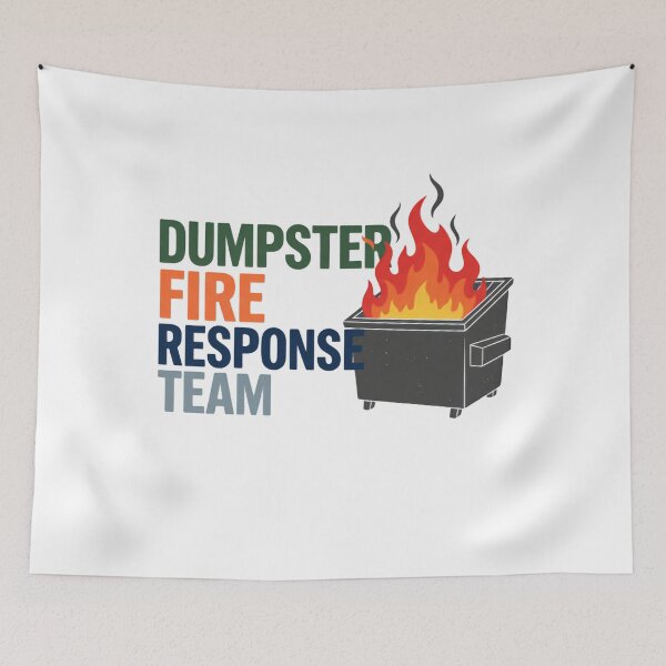 Item preview, Dumpster Fire Response Team Leader Emergency Raccoon Response Command designed and sold by SkeletonsDanger.