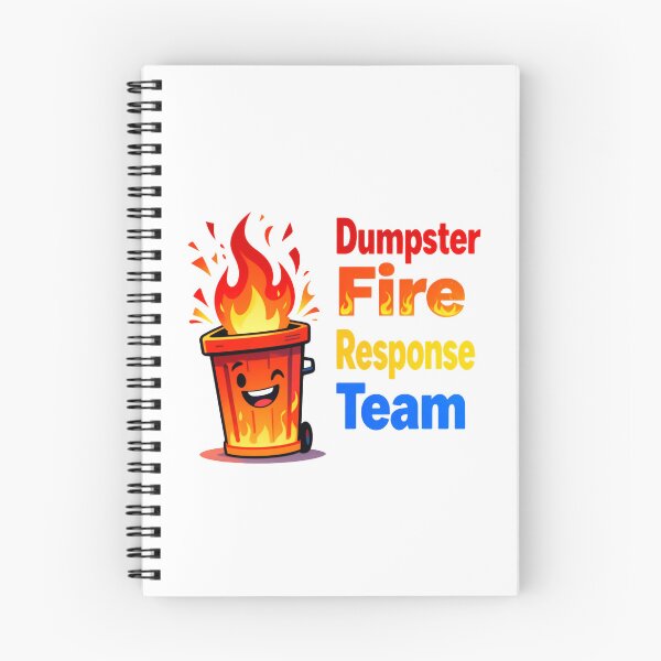 Item preview, Dumpster Fire Response Team Leader Department of Total Trash Turmoil designed and sold by SkeletonsDanger.