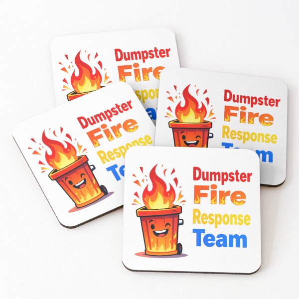 Item preview, Dumpster Fire Response Team Leader Department of Total Trash Turmoil designed and sold by SkeletonsDanger.