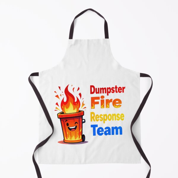 Item preview, Dumpster Fire Response Team Leader Department of Total Trash Turmoil designed and sold by SkeletonsDanger.