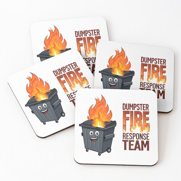 Item preview, Dumpster Fire Response Team Leader Station of Ongoing Garbage Mayhem designed and sold by SkeletonsDanger.
