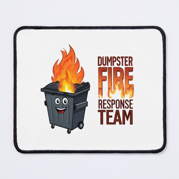 Item preview, Dumpster Fire Response Team Leader Station of Ongoing Garbage Mayhem designed and sold by SkeletonsDanger.