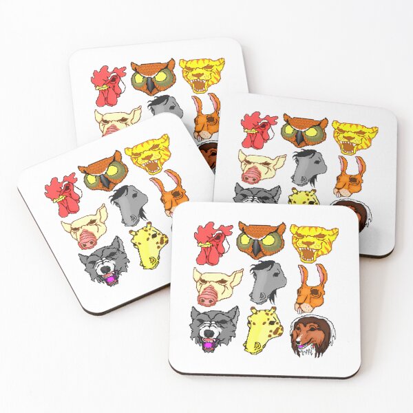 Item preview, Hotline Miami Masks Sticker Pack  designed and sold by rand-ylim.