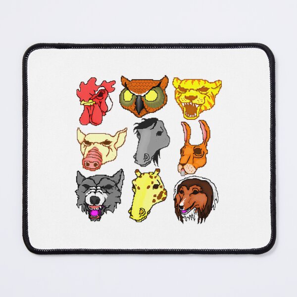 Item preview, Hotline Miami Masks Sticker Pack  designed and sold by rand-ylim.