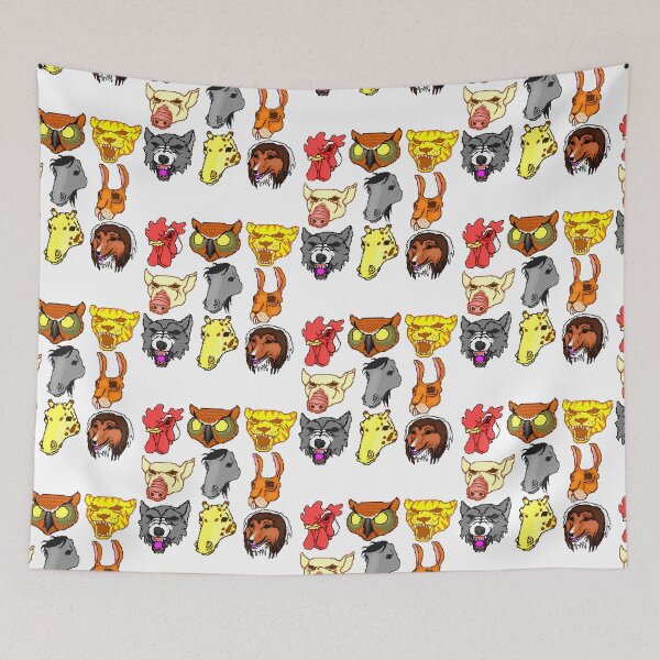 Item preview, Hotline Miami Masks Sticker Pack  designed and sold by rand-ylim.