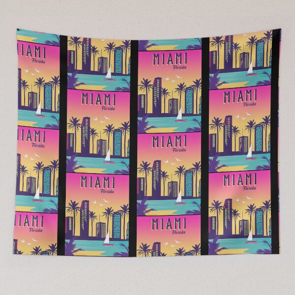 Item preview,  Miami Vintage Poster Poster designed and sold by rand-ylim.