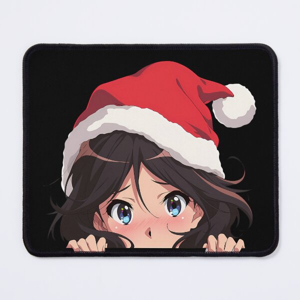 Item preview, Nozomi Kasaki Sound Euphonium Anime Girl Christmas Chibi Kawaii Waifu Peeker designed and sold by thedarvills.