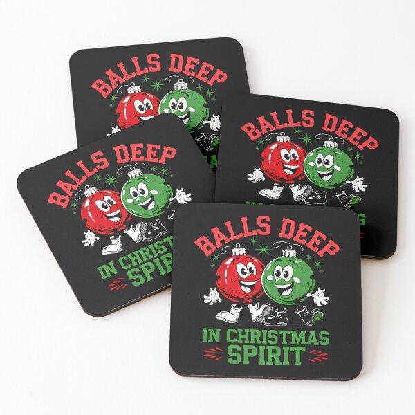Item preview, Holiday Balls Quote Vintage In Happy Couple Christmas Deep designed and sold by JasonesNance.