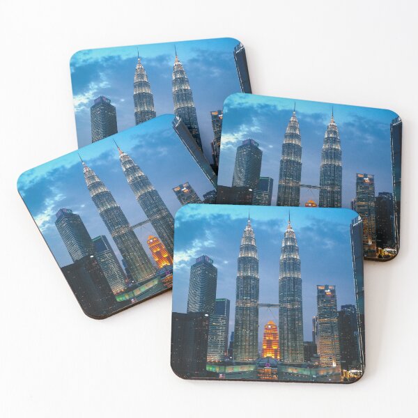 Item preview, Petronas Twin Towers Kuala Lumpur – Stunning Skyline Photography Print designed and sold by Scarlet Secret.