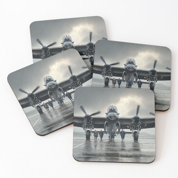 Item preview, RAF Lancaster Before Departure in Early Morning Light designed and sold by Skyframe Aviation.