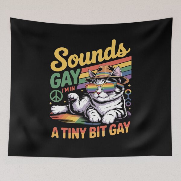 Item preview, Sounds Gay Im In Lesbian Cat Lesbians Pride designed and sold by VerseFarm.