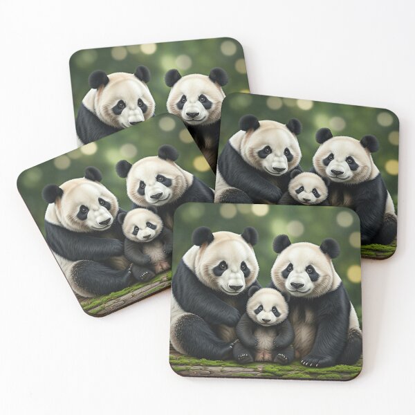 Item preview, panda family designed and sold by MurtazaMosavi.