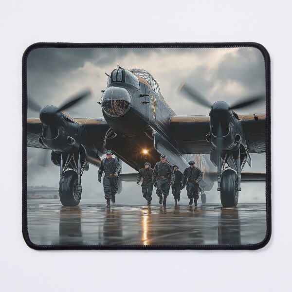 Item preview, Legendary Lancaster Under Cloudy Skies as the Team Prepares designed and sold by Skyframe Aviation.