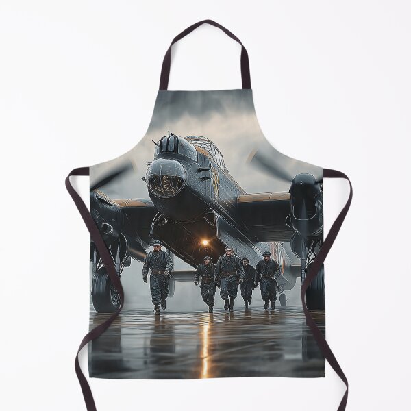 Item preview, Legendary Lancaster Under Cloudy Skies as the Team Prepares designed and sold by Skyframe Aviation.