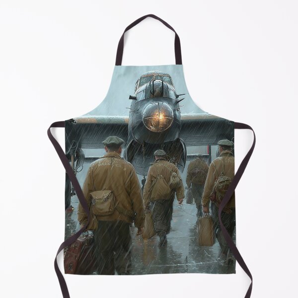 Item preview, WWII Lancaster During Preflight Checks as the Crew Heads Out designed and sold by Skyframe Aviation.