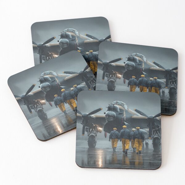 Item preview, Bomber Command Lancaster Ready for Mission in Early Morning Light designed and sold by Skyframe Aviation.