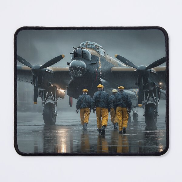 Item preview, Bomber Command Lancaster Ready for Mission in Early Morning Light designed and sold by Skyframe Aviation.