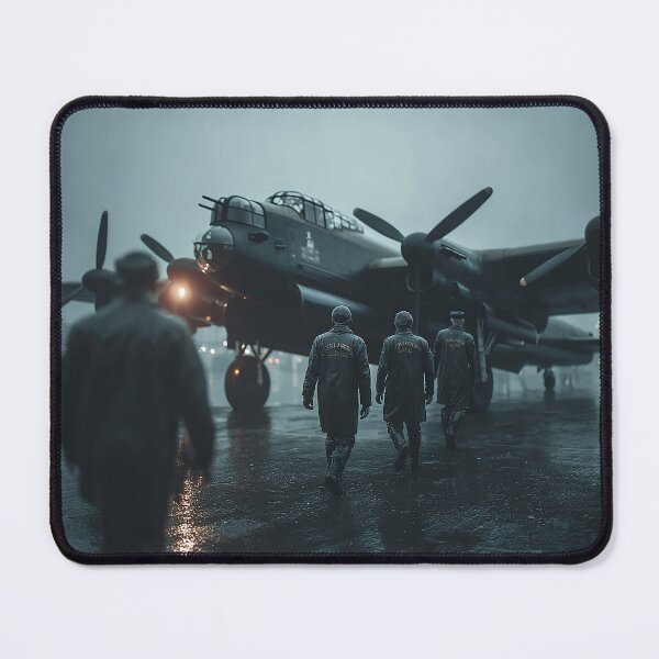 Item preview, Classic Lancaster Aircraft Ready for Mission in Wartime England designed and sold by Skyframe Aviation.