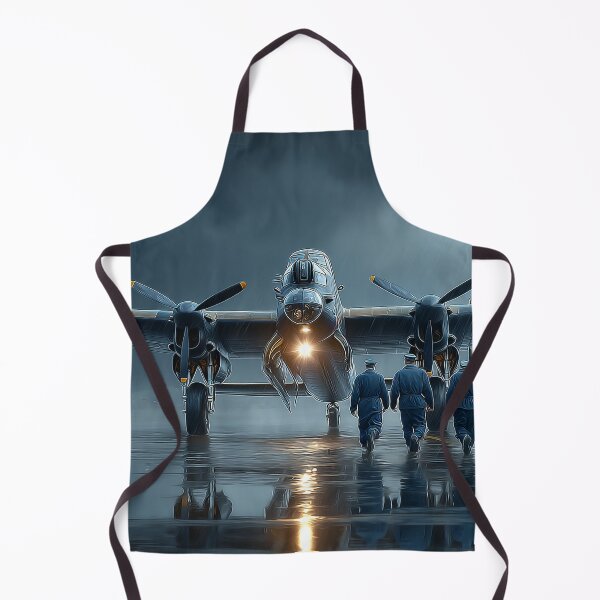 Item preview, Historic Lancaster Preparing for Flight with Aircrew Approaching designed and sold by Skyframe Aviation.