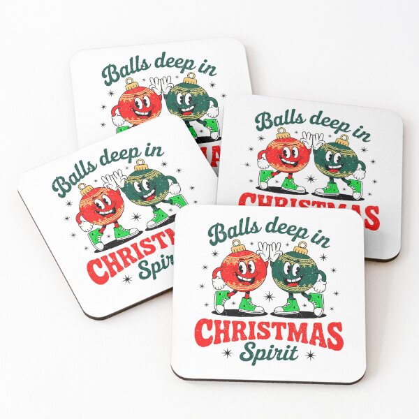 Item preview, In Vintage Holiday Couple Happy Balls Christmas Deep Quote designed and sold by JasonesNance.