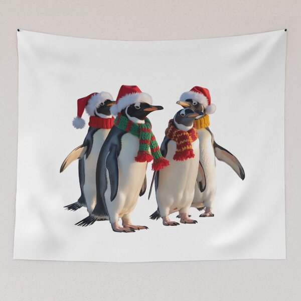 Item preview, Festive Penguins Christmas T-Shirt designed and sold by ZyxDes.