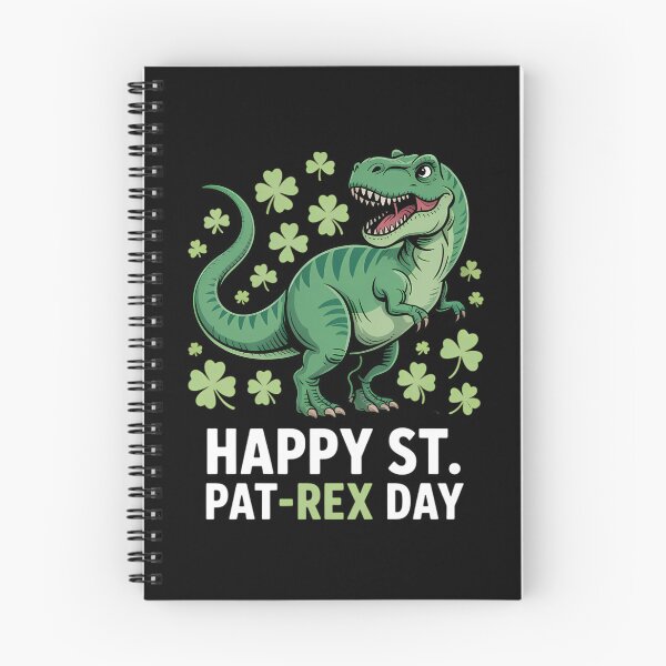 Item preview, Happy St Patricks Day T-Rex and Shamrocks St Patty's Day designed and sold by ValerieRodrigue.