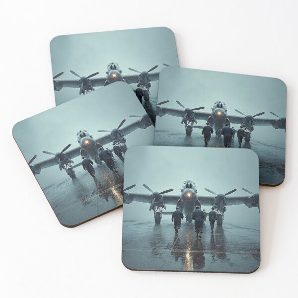 Item preview, Royal Air Force Lancaster Ready for Mission as the Team Prepares designed and sold by Skyframe Aviation.