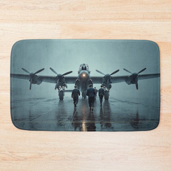 Item preview, Royal Air Force Lancaster Ready for Mission as the Team Prepares designed and sold by Skyframe Aviation.