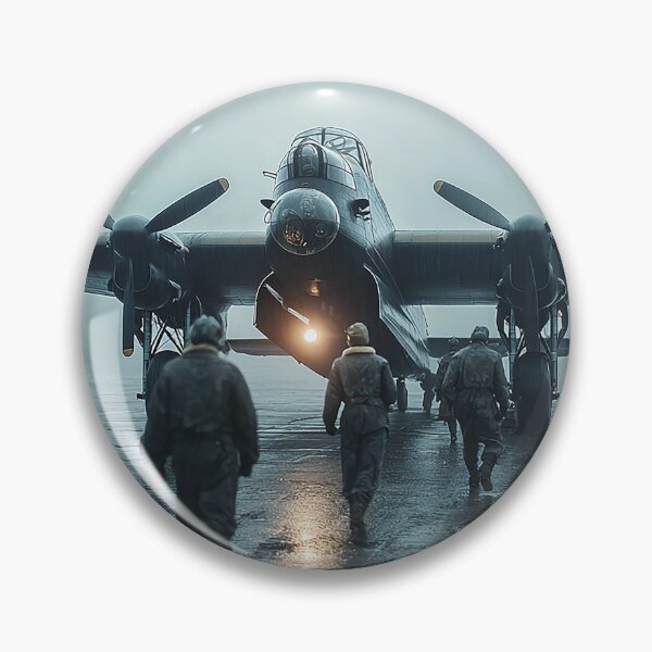 Item preview, Bomber Command Lancaster Ready for Mission with Ground Crew Nearby designed and sold by Skyframe Aviation.
