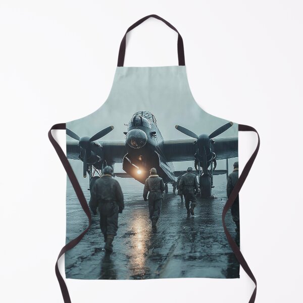 Item preview, Bomber Command Lancaster Ready for Mission with Ground Crew Nearby designed and sold by Skyframe Aviation.