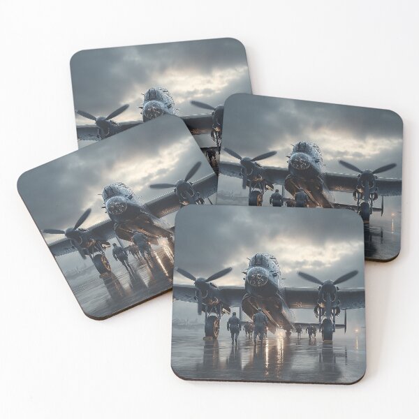 Item preview, RAF Lancaster Under Cloudy Skies in Wartime England designed and sold by Skyframe Aviation.