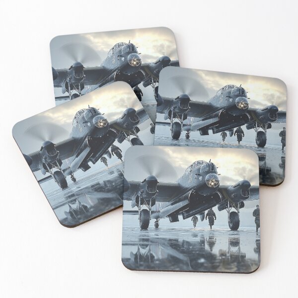 Item preview, Avro Lancaster On Standby as the Crew Heads Out designed and sold by Skyframe Aviation.