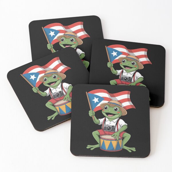 Item preview, Frog Puerto Rico Flag Boricua  designed and sold by JonGogue.
