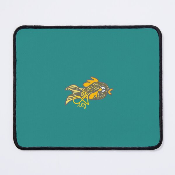 Item preview, LaMaisonOfMY HANDDRAWN MY AMAZING GOLDFISH COLLECTION PRETTY GOLDFISH V2 On Green designed and sold by LaMaisonOfMY.