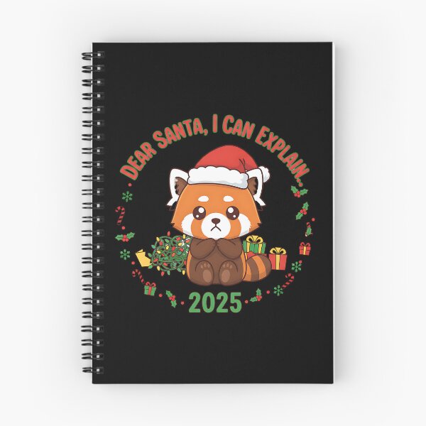 Artikelvorschau, Niedlicher roter Panda – Weihnachtsstress 2025 entworfen und verkauft von Silent Watch Threads..