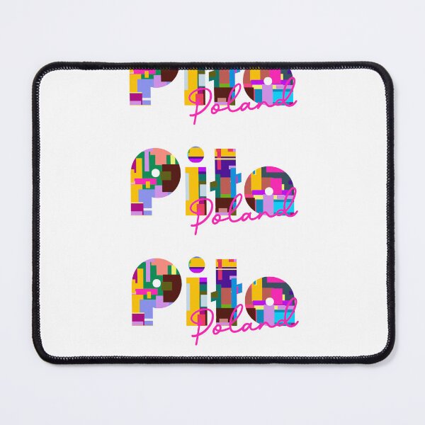 Item preview, Piła, Poland, Vibrant Abstract City Typography Art designed and sold by Wanderful-roads.