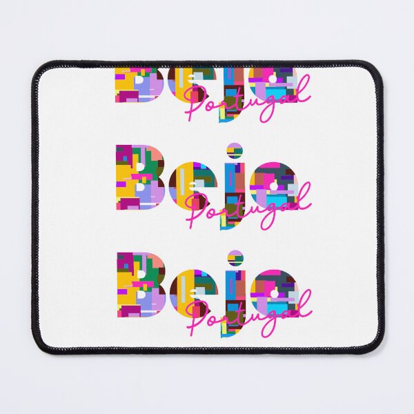 Item preview, Beja, Portugal, Vibrant Abstract City Typography Art designed and sold by Wanderful-roads.