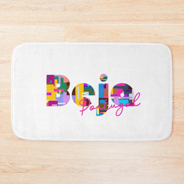 Item preview, Beja, Portugal, Vibrant Abstract City Typography Art designed and sold by Wanderful-roads.