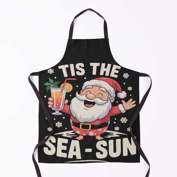 Item preview, Tis The Sea Sun Santa Christmas In July Funny Santa Summer designed and sold by LegendsArt75.