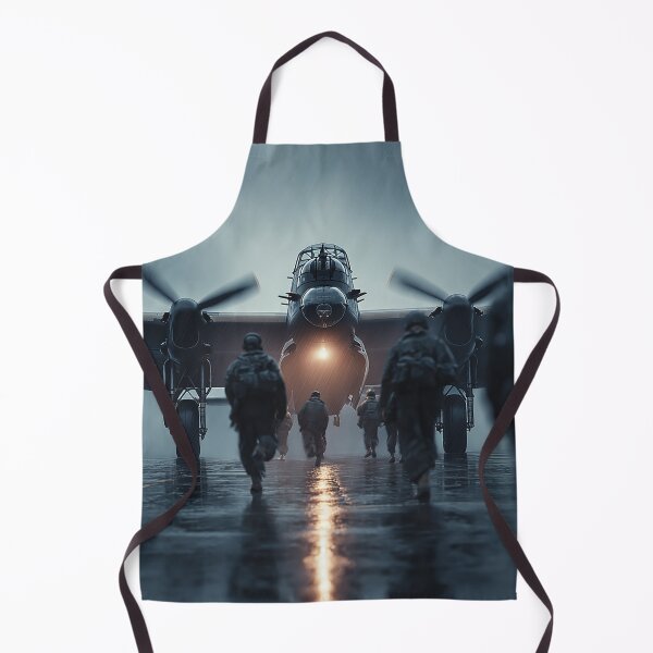 Item preview, The Lancaster Bomber Before Departure with Ground Crew Nearby designed and sold by Skyframe Aviation.