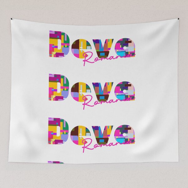 Item preview, Deva, Romania, Vibrant Abstract City Typography Art designed and sold by Wanderful-roads.