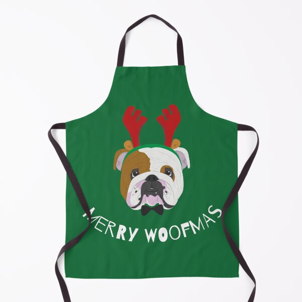 Item preview, Merry Woofmas | Bulldog | White designed and sold by annemyne.