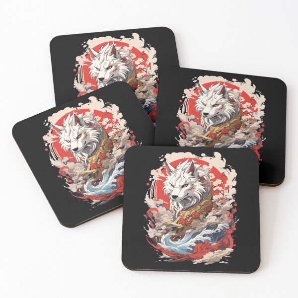 Item preview, Japanese wolf art designed and sold by BrownHorse90s.