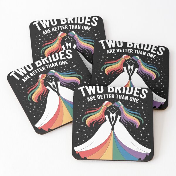 Item preview, Two Brides are Better Than One Gay Lesbian Pride designed and sold by KotexTemu.